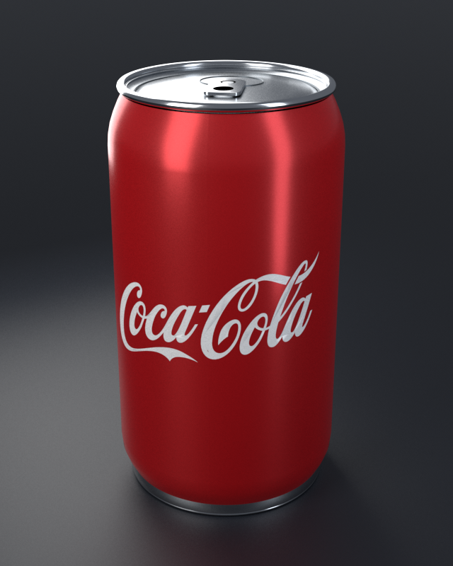 Red cola can image illustrating the reference-image stage of the workflow
